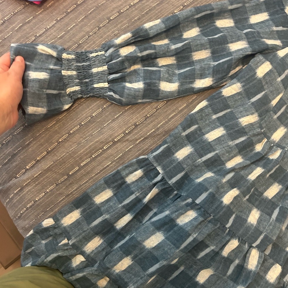 NWT Tuckernuck Pomander Blue and White Patterned Dress - Picture 2 of 5